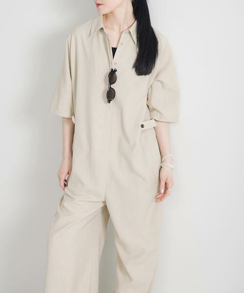 URBAN RESEARCH / アーバンリサーチ サロペット・オールインワン | 『2サイズ展開』リネンブレンドジャンプスーツ | 詳細16