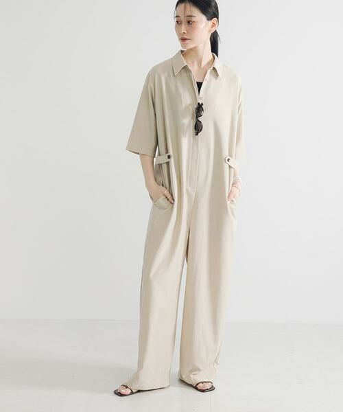 URBAN RESEARCH / アーバンリサーチ サロペット・オールインワン | 『2サイズ展開』リネンブレンドジャンプスーツ | 詳細18