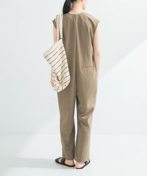 URBAN RESEARCH / アーバンリサーチ サロペット・オールインワン | 『2サイズ展開』リネンライク深Vネックオールインワン | 詳細5