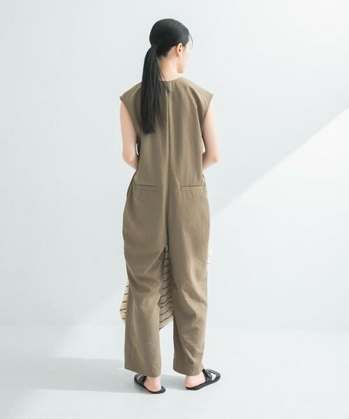 URBAN RESEARCH / アーバンリサーチ サロペット・オールインワン | 『2サイズ展開』リネンライク深Vネックオールインワン | 詳細8