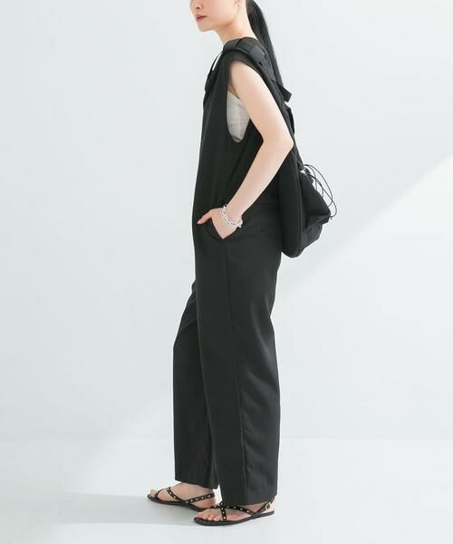 URBAN RESEARCH / アーバンリサーチ サロペット・オールインワン | 『2サイズ展開』リネンライク深Vネックオールインワン | 詳細23