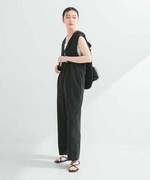 URBAN RESEARCH / アーバンリサーチ サロペット・オールインワン | 『2サイズ展開』リネンライク深Vネックオールインワン | 詳細24
