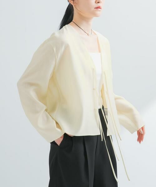 URBAN RESEARCH / アーバンリサーチ シャツ・ブラウス | フロントリボンシアージャケット | 詳細1