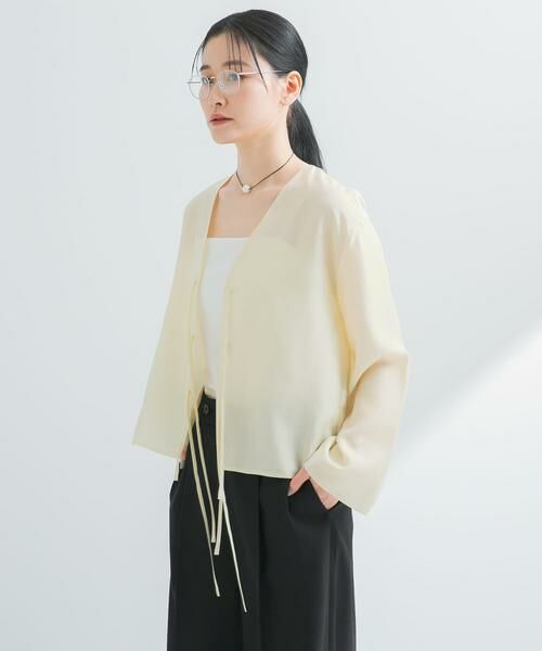 URBAN RESEARCH / アーバンリサーチ シャツ・ブラウス | フロントリボンシアージャケット | 詳細2