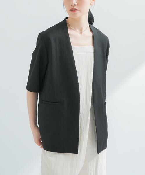 URBAN RESEARCH / アーバンリサーチ その他アウター | 『UVカット/吸水速乾/イージーケア』『UR TECH DRYLUXE』 ハーフスリーブジャケット | 詳細1