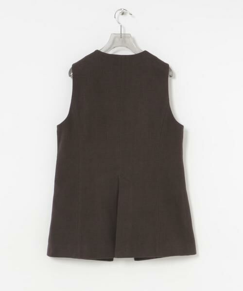URBAN RESEARCH / アーバンリサーチ ベスト | コットンリネンノーカラージレ | 詳細13