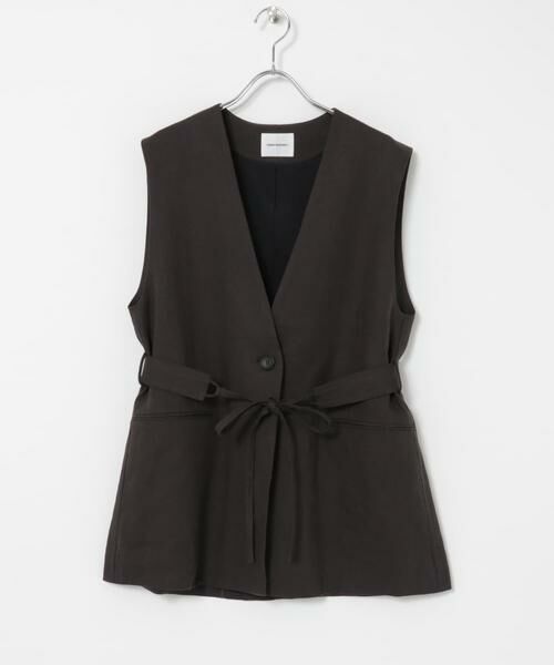 URBAN RESEARCH / アーバンリサーチ ベスト | ベルトデザインリネンジレ | 詳細8