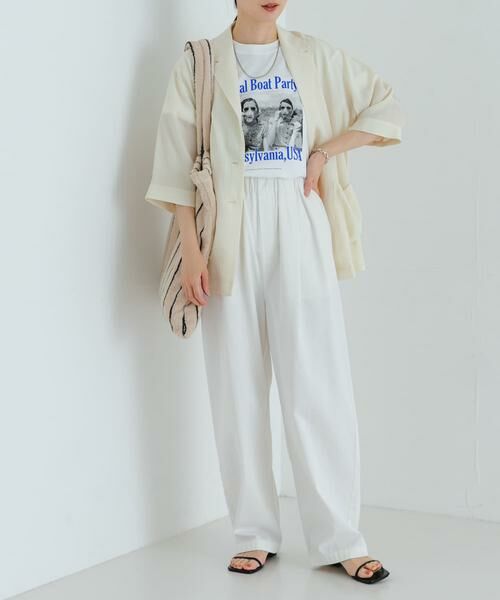 URBAN RESEARCH / アーバンリサーチ その他アウター | 『接触冷感』Naiaアセテートハーフスリーブジャケット | 詳細6