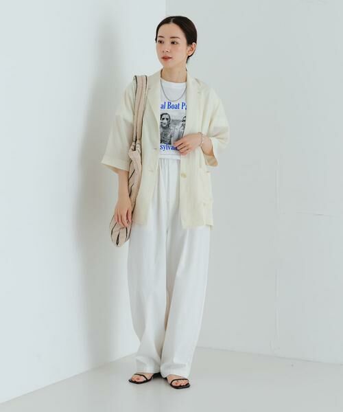 URBAN RESEARCH / アーバンリサーチ その他アウター | 『接触冷感』Naiaアセテートハーフスリーブジャケット | 詳細7