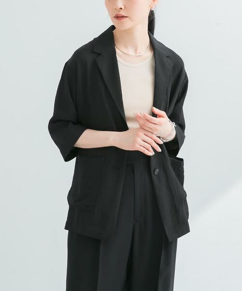 URBAN RESEARCH / アーバンリサーチ その他アウター | 『接触冷感』Naiaアセテートハーフスリーブジャケット | 詳細18