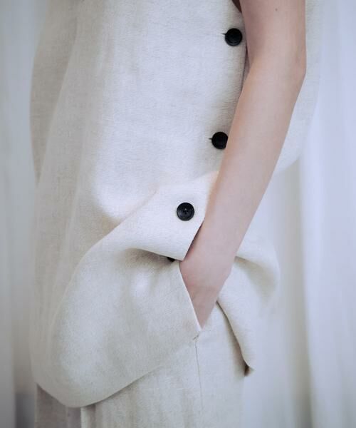 URBAN RESEARCH / アーバンリサーチ ベスト | new basic　リネンチュニックベスト | 詳細18