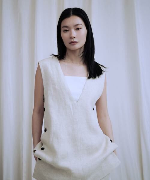 URBAN RESEARCH / アーバンリサーチ ベスト | new basic　リネンチュニックベスト | 詳細19