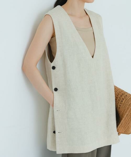 URBAN RESEARCH / アーバンリサーチ ベスト | new basic　リネンチュニックベスト | 詳細22