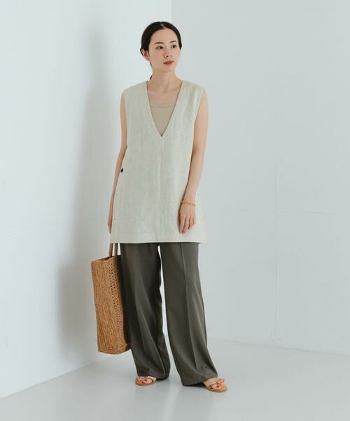 URBAN RESEARCH / アーバンリサーチ ベスト | new basic　リネンチュニックベスト | 詳細23