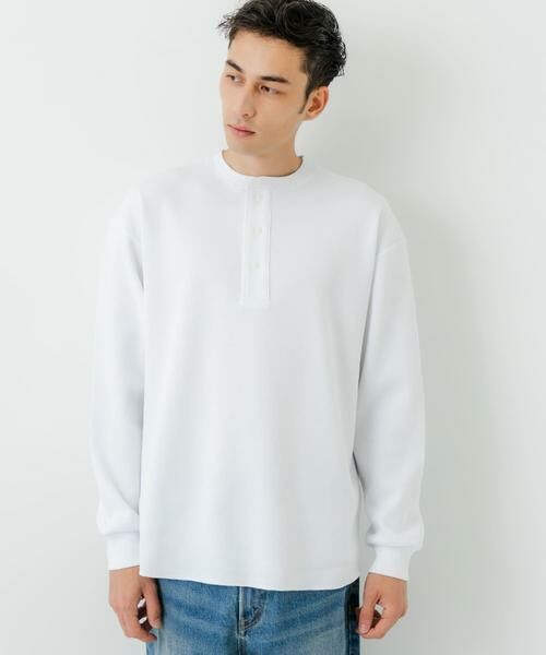 URBAN RESEARCH / アーバンリサーチ Tシャツ | 『UR TECH』度詰めワッフルヘンリーロングスリーブ | 詳細4