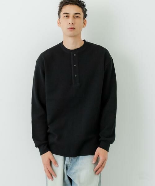 URBAN RESEARCH / アーバンリサーチ Tシャツ | 『UR TECH』度詰めワッフルヘンリーロングスリーブ | 詳細20