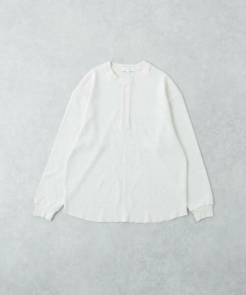 URBAN RESEARCH / アーバンリサーチ Tシャツ | 『UR TECH』度詰めワッフルヘンリーロングスリーブ(オートミール)