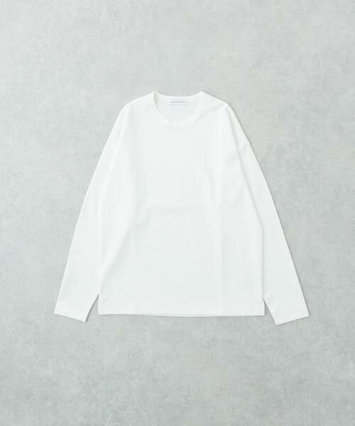URBAN RESEARCH/アーバンリサーチ コットンナイロンスムージーロングスリーブ ホワイト L URBAN RESEARCH/アーバンリサーチ コットンナイロンスムージーロングスリーブ ホワイト L