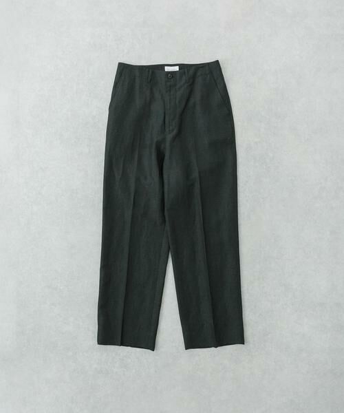 URBAN RESEARCH/アーバンリサーチ new basic WOOL LINEN TROUSER グリーン系その他 L URBAN RESEARCH/アーバンリサーチ new basic WOOL LINEN TROUSER グリーン系その他 L