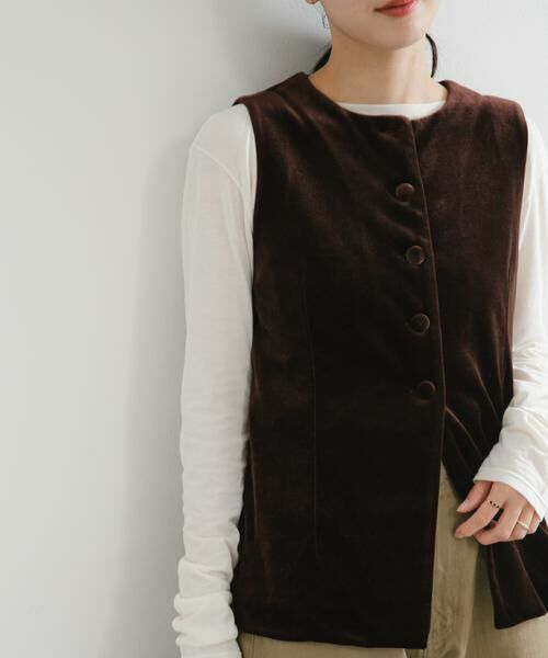 URBAN RESEARCH / アーバンリサーチ ベスト | ベロアジレ | 詳細1