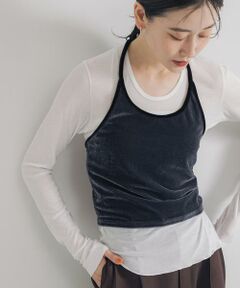 URBAN RESEARCH / アーバンリサーチ その他トップス | ホルターネックベロアビスチェ