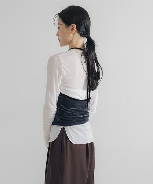 URBAN RESEARCH / アーバンリサーチ その他トップス | ホルターネックベロアビスチェ | 詳細5