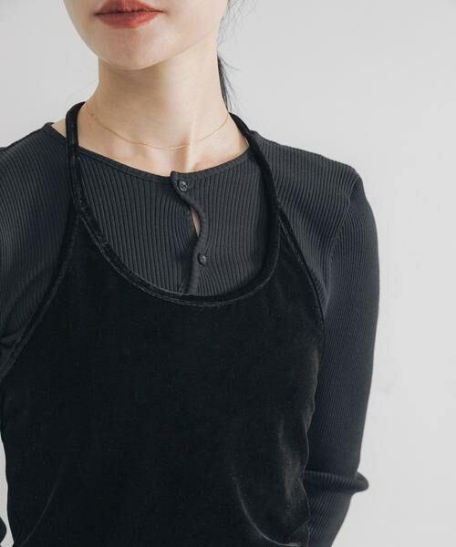 URBAN RESEARCH / アーバンリサーチ その他トップス | ホルターネックベロアビスチェ | 詳細14