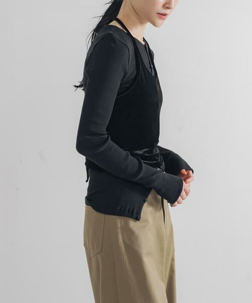 URBAN RESEARCH / アーバンリサーチ その他トップス | ホルターネックベロアビスチェ | 詳細15