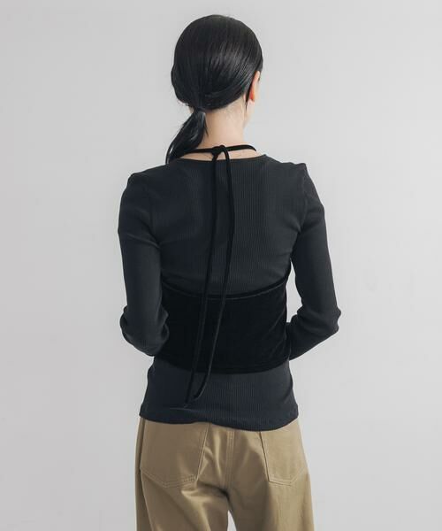 URBAN RESEARCH / アーバンリサーチ その他トップス | ホルターネックベロアビスチェ | 詳細16