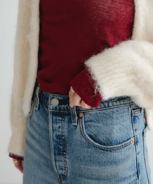 URBAN RESEARCH / アーバンリサーチ Tシャツ | 強撚シアーカットソー(レッド系その他)