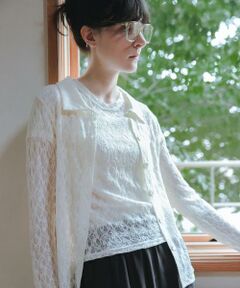 URBAN RESEARCH / アーバンリサーチ シャツ・ブラウス | ストレッチレースシャツカラーブラウス