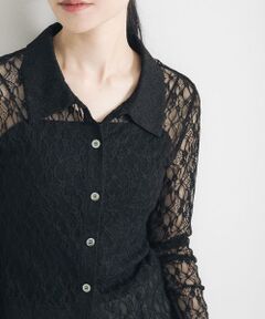 URBAN RESEARCH / アーバンリサーチ シャツ・ブラウス | ストレッチレースシャツカラーブラウス