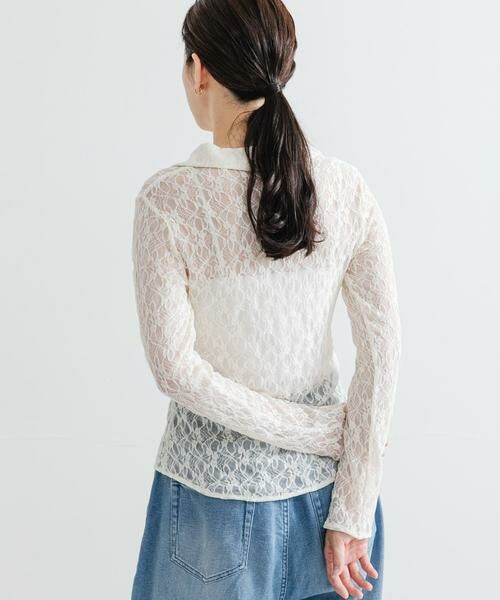 URBAN RESEARCH / アーバンリサーチ シャツ・ブラウス | ストレッチレースシャツカラーブラウス | 詳細4