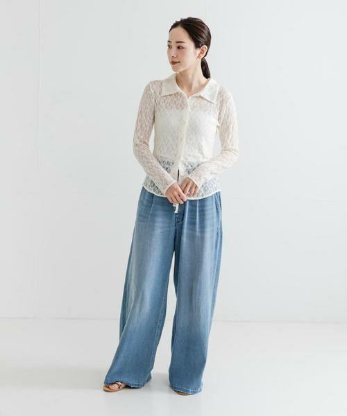 URBAN RESEARCH / アーバンリサーチ シャツ・ブラウス | ストレッチレースシャツカラーブラウス | 詳細7