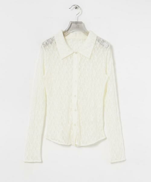 URBAN RESEARCH / アーバンリサーチ シャツ・ブラウス | ストレッチレースシャツカラーブラウス | 詳細8