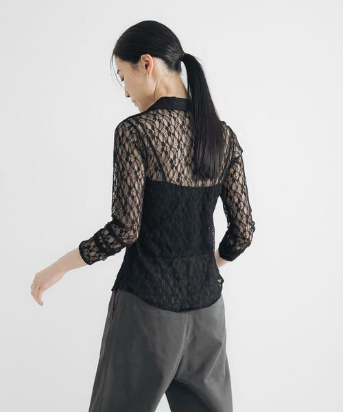 URBAN RESEARCH / アーバンリサーチ シャツ・ブラウス | ストレッチレースシャツカラーブラウス | 詳細13