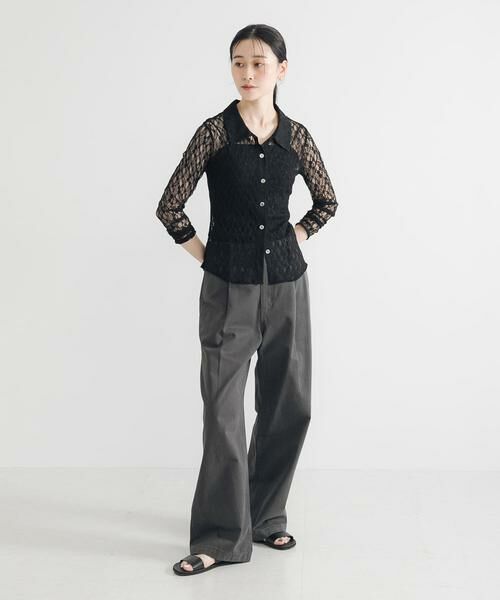 URBAN RESEARCH / アーバンリサーチ シャツ・ブラウス | ストレッチレースシャツカラーブラウス | 詳細16