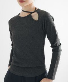 URBAN RESEARCH / アーバンリサーチ Tシャツ | カットアウトリブトップス