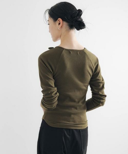 URBAN RESEARCH / アーバンリサーチ Tシャツ | カットアウトリブトップス | 詳細2