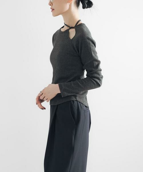 URBAN RESEARCH / アーバンリサーチ Tシャツ | カットアウトリブトップス | 詳細18