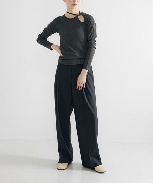 URBAN RESEARCH / アーバンリサーチ Tシャツ | カットアウトリブトップス | 詳細22