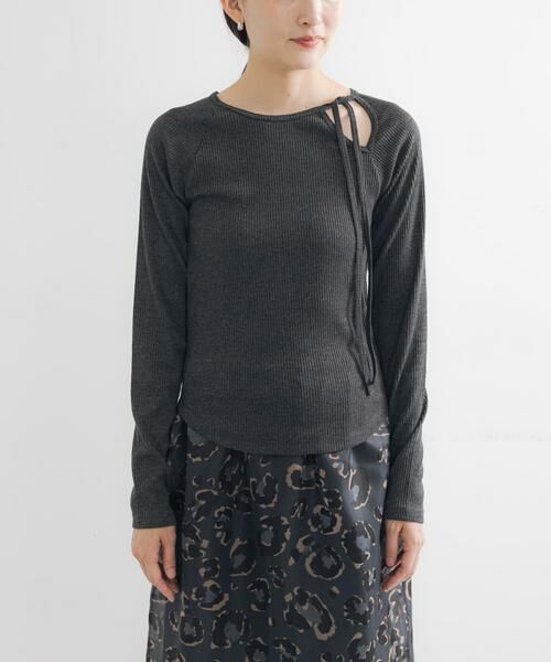 URBAN RESEARCH / アーバンリサーチ Tシャツ | カットアウトリブトップス | 詳細24