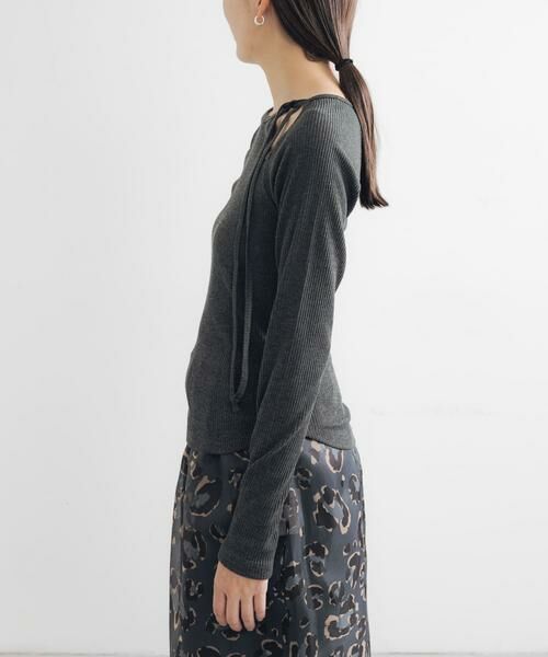 URBAN RESEARCH / アーバンリサーチ Tシャツ | カットアウトリブトップス | 詳細25