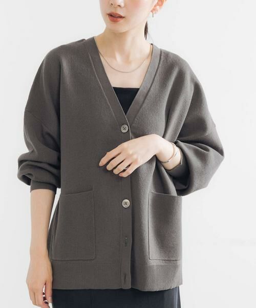 URBAN RESEARCH / アーバンリサーチ カーディガン・ボレロ | Vネックルーズカーディガン | 詳細1