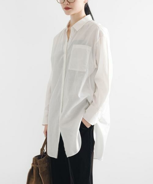 URBAN RESEARCH / アーバンリサーチ シャツ・ブラウス | シルクコットンロングシャツ | 詳細2