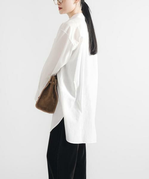 URBAN RESEARCH / アーバンリサーチ シャツ・ブラウス | シルクコットンロングシャツ | 詳細3