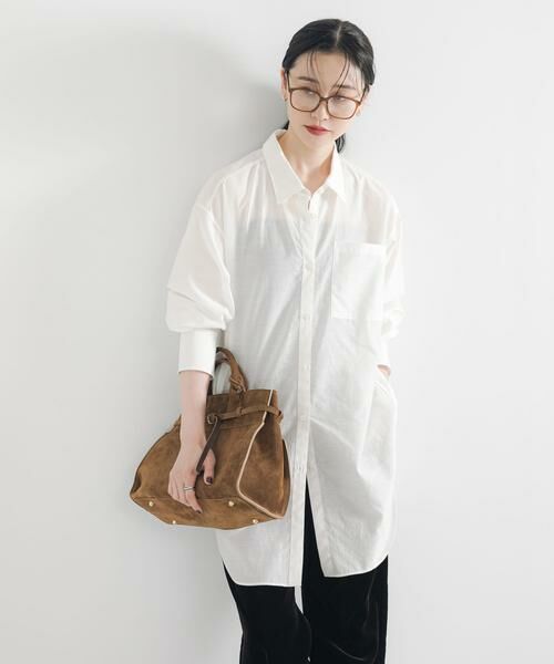 URBAN RESEARCH / アーバンリサーチ シャツ・ブラウス | シルクコットンロングシャツ | 詳細6