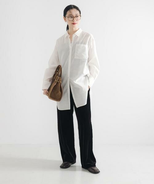 URBAN RESEARCH / アーバンリサーチ シャツ・ブラウス | シルクコットンロングシャツ | 詳細7