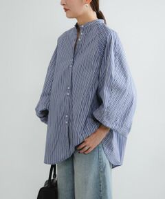 URBAN RESEARCH / アーバンリサーチ シャツ・ブラウス | イレギュラーヘムスタンドカラー7分袖ブラウス