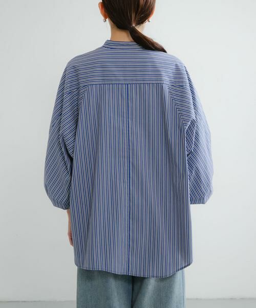 URBAN RESEARCH / アーバンリサーチ シャツ・ブラウス | イレギュラーヘムスタンドカラー7分袖ブラウス | 詳細8